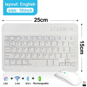 Wireless Keyboard Mouse Set Bluetooth Mini Keyboard Rechargeable Gaming mouse Office mouse For IOS Android Windows Tablet iPad