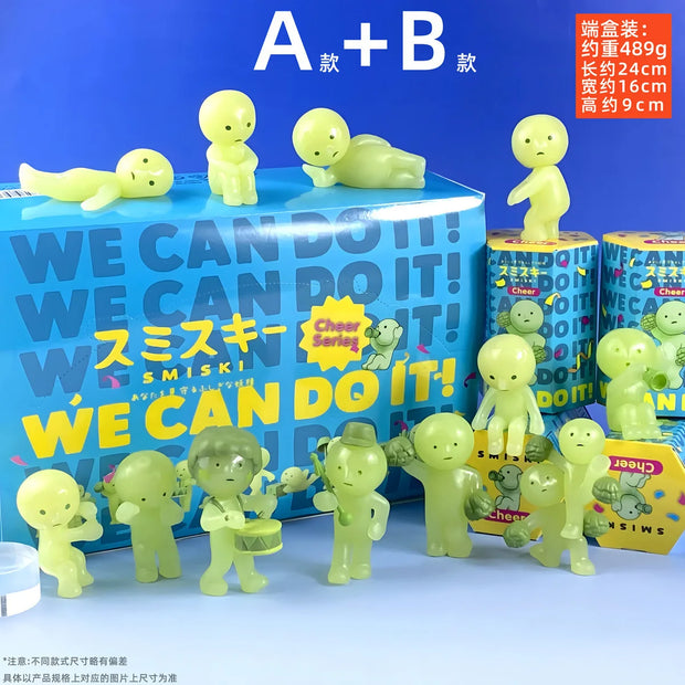 Smiski Collect Blind Box Sonny Angel Series Cute Noctilucent Green Cartoon Action Character Doll Model Toy Holiday Gift Toys