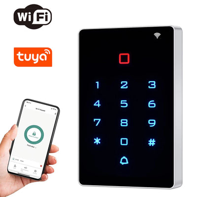 WiFi Tuya RFID Access Control Keypad Wireless IP68 Waterproof Access Controller Keyboard WG26/34 Phone APP Password Unlock