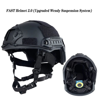 FAST tactical helmet Kevlar high-quality fast tactical helmet FAST Wendy suspended floating pad tactical helmet outdoor hunting