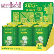 New Hot Smiski Worker Series Noctilucent Green Doll Blind Box Cute Surprise Creative Night Light Doll Decoration Xmas Gift Model