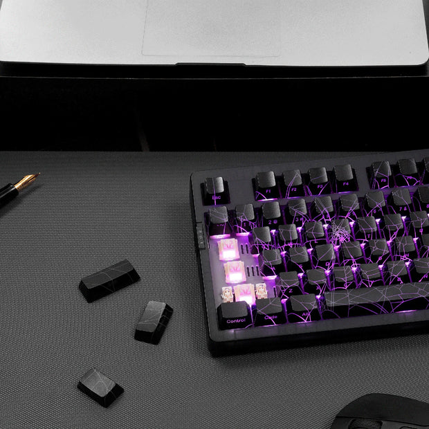 ZORNHER Zuohe ZH980 Spider Web Mechanical Keyboard 3mode Custom RGB Hot Swap Wireless Gaming Keyboards Pc Accessories