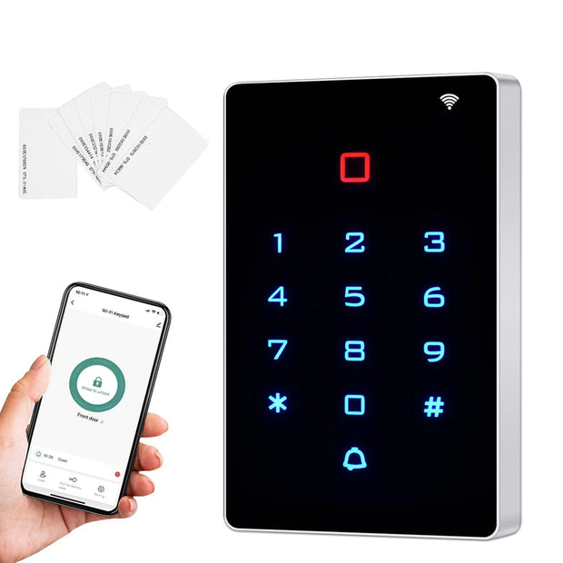 WiFi Tuya RFID Access Control Keypad Wireless IP68 Waterproof Access Controller Keyboard WG26/34 Phone APP Password Unlock
