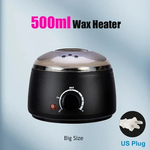 500ml Big Wax Heater Pot for Hair Removal Paraffin Heater Waxing Warmer Depilatory Epilator Wax-melt Machine for Wax Beans