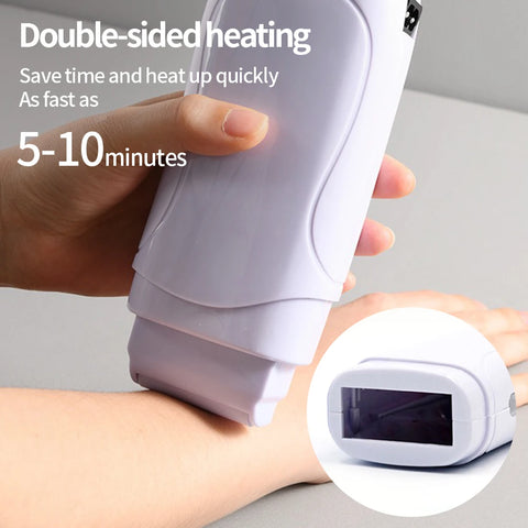YIKOOLIN Wax Heater Roll On Roll on Wax Hair Removal Roller Waxing Portable Wax Heater Machine for Women & Men