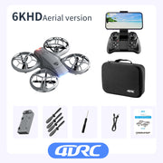 4DRC New V8 Mini Drone 6k profession HD Wide Angle Camera WiFi FPV RC Dron Height Keep Drones Helicopter Kids Toys Gifts
