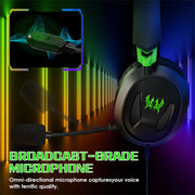 G3100 Stereo Gaming Headphones Wired Deep Bass Computer Game Earphone with Omni-directional Microphone for PS5 PS4 Laptop Tablet