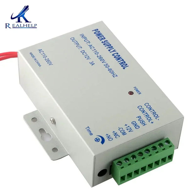 Access Control System Kit RFID Keypad Card Reader Power Supply &Exit Button&10pcs Keyfobs (Without Lock)
