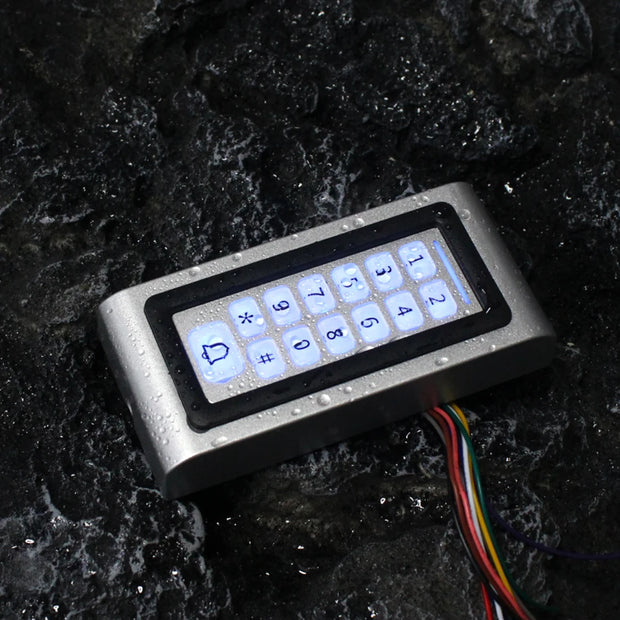 LED Backlight Metal Keypad Wiegand RFID Card Reader 125khz Access Control System Proximity Card Standalone 2000 Users Door Lock