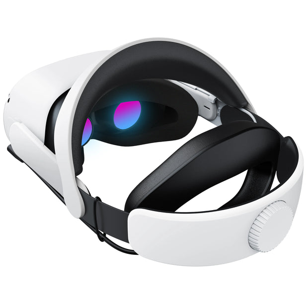 GEEKVR Head Strap for Meta Oculus Quest 2 with Two Detachable Batteries, Adjustable Headstrap with Super Soft Cushion