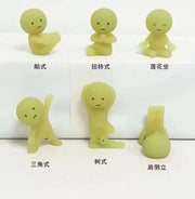 New Hot Smiski Worker Series Noctilucent Green Doll Blind Box Cute Surprise Creative Night Light Doll Decoration Xmas Gift Model