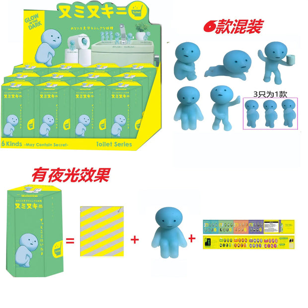 New Smiski Hippers Sonny Angel Hippers Toilet Bath Living Party Series Recorative Mini Figure Doll Birthday Christma Toys Gift