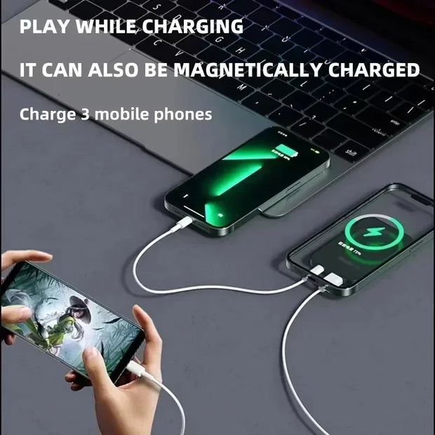 100000mAh Magnetic Power Bank Wireless Fast Charger For Magsafe Portable Auxiliary Battery Pack For iphone Huawei Samsung 2025