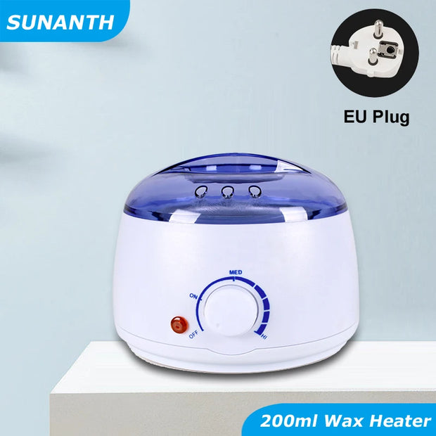 Waxing Kit Depilatory Hard Wax Beans Wax Warmer Machine Complete Hair Removal for Body Wax Heater Machine Epilator Wax-Melt Pot