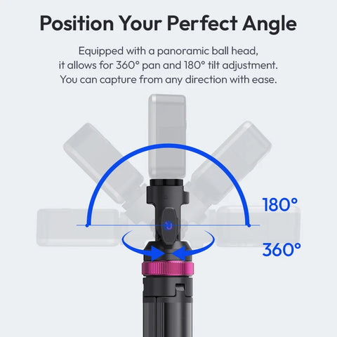 Ulanzi MT-89 2M Quick Release Light Stand Extendable Tripod with Cold Shoe Mount 1/4'' QR Plate for DSLR Camera Video Light Mic