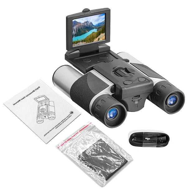 Digital Camera Binoculars 2.0 Inch LCD 8X Digital Zoom Video Photo Recording Telescope Outdoor camping equipment observation