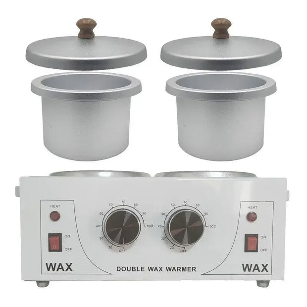 Double Furnace Multifunction Temperature Adjustment Double Pot Wax Melting Machine Hair Removal Instrument Wax Treatment Machine