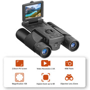 Digital Camera Binoculars 2.0 Inch LCD 8X Digital Zoom Video Photo Recording Telescope for Outdoor Camping Hunting Hiking
