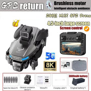 SG901 MAX GPS Drone Profesional Screen control 8K HD Dual Camera BrushlessObstacle Avoidance Aerial Photography Quadcopter Toys