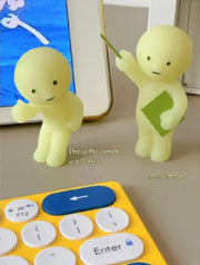 Smiski Worker Series Noctilucent Green Doll  Cute Surprise Creative Night Light Fairy Doll Decoration Halloween Gift