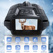 USB Rechargeable Binoculars 600m HD 8X Digital Zoom 4K Telescope for Hunting Camping Boating