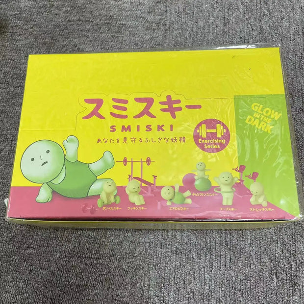 Genuine Smiski Luminous Villain Living Room Bathroom Bedroom Bathroom Worker Blind Box Gift